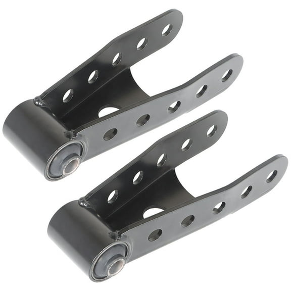 labwork Black 6400 Rear Lowering Shackle Kit Replacement for Chevy Dodge Ford and GMC