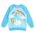 thumbnail image 3 of My Little Pony Rainbow Dash Unicorn Pullover Fleece Sweatshirt and Cosplay Hat Toddler to Big Kid, 3 of 5
