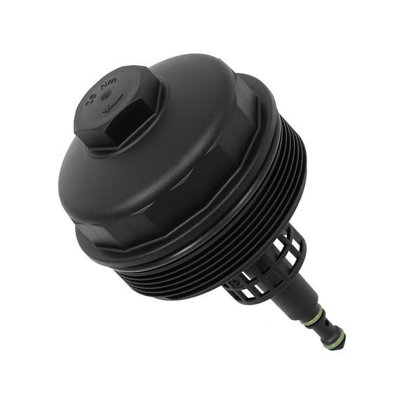Black Durable Oil Filter Cap Cover 11421744000 Replacement for BMW E88 E90 E60 E63 E65 F10 F01 X5 X6