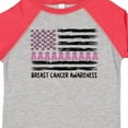 thumbnail image 4 of Inktastic Breast Cancer Awareness Pink Ribbons and Flag Boys or Girls Toddler T-Shirt, 4 of 5