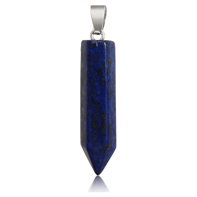 yingyy Hexagon Column Charm Exquisite Men Handmade Holiday Anniversary Hanging Pendants Pointed Colorful Crystal Chain Green Gold 1Set