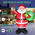 thumbnail image 4 of Papá Noel inflable navideño de 8 pies con luces LED para exteriores, 4 of 7