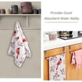 thumbnail image 3 of Winter Red Birds Berries Hand Towels 2 PCS, Kitchen Towel Ultra Soft and Highly Absorbent,Decorative Fingertip Face Towel for Bathroom Hotel, 28.3"x14.4", 3 of 6