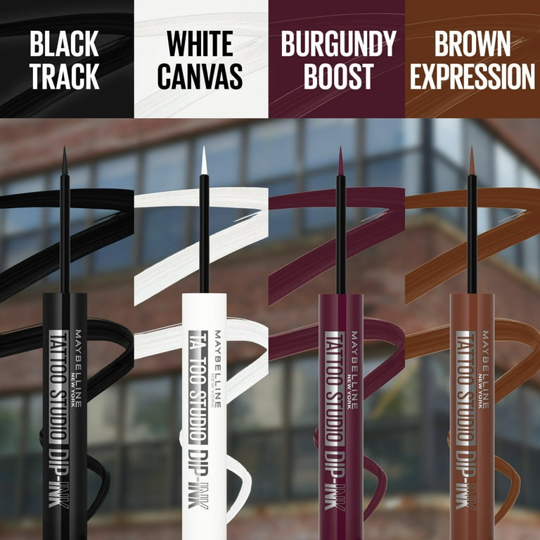 Maybelline Tattoo Studio Dip-Ink Liquid Eyeliner, Black Track, 0.06 fl oz