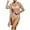 B-Beige, variant on WREESH Women's 3-Piece Boho Floral Swimsuit Set , High-Waist Bikini & Kimono Cover-Up Quick-Dry Swimwear for Pool/Beach Light Blue