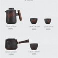 thumbnail image 2 of High End Purple Pottery RetroTea Set Outdoor Travel Tea Set Portable Kungfu Tea Set Teapot Small Package Birthday Gift, 2 of 8