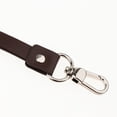 thumbnail image 3 of Correa de cuello de cuero PU Correa Clips de metal para tarjetas de identificación Insignias Café Sunnimix Cordones con clip, 3 of 7