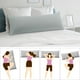 thumbnail image 2 of Cuerpo Almohada Funda con Sobre Cierre Almohada Funda para Larga Refuerzo Almohada Suave Microfibra Gris claro 51cmx122cm PiccoCasa, 2 of 6