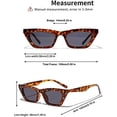 thumbnail image 5 of Gafas de sol cuadradas de ojo de gato para mujer, moda vintage, tendencia, 5 of 5