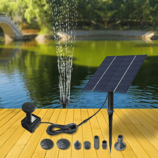 Fuente solar Waterscape Fuente solar Paisaje Fuente solar en miniatura Solo 190 g/juego