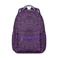 thumbnail image 1 of Vintage Mandala Design Students Backpack Fashion Backpack with Fusion of Colors Mandala and Boho Floral Artistic Pattern, Comfortable and Durable for School, 1 of 5