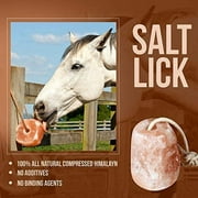 Himalayan Salt Lick on with Rope for All Animals 5 to 6 Pound