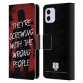 thumbnail image 1 of Head Case Designs Officially Licensed AMC The Walking Dead Rick Grimes Legacy Trust Leather Book Wallet Case Cover Compatible with Apple iPhone 11, 1 of 6
