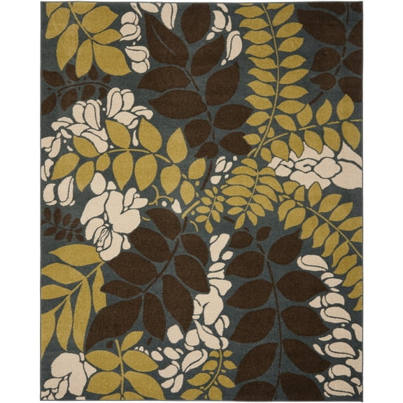 SAFAVIEH Newbury Constantina Floral Area Rug, Blue/Brown, 8' x 10'