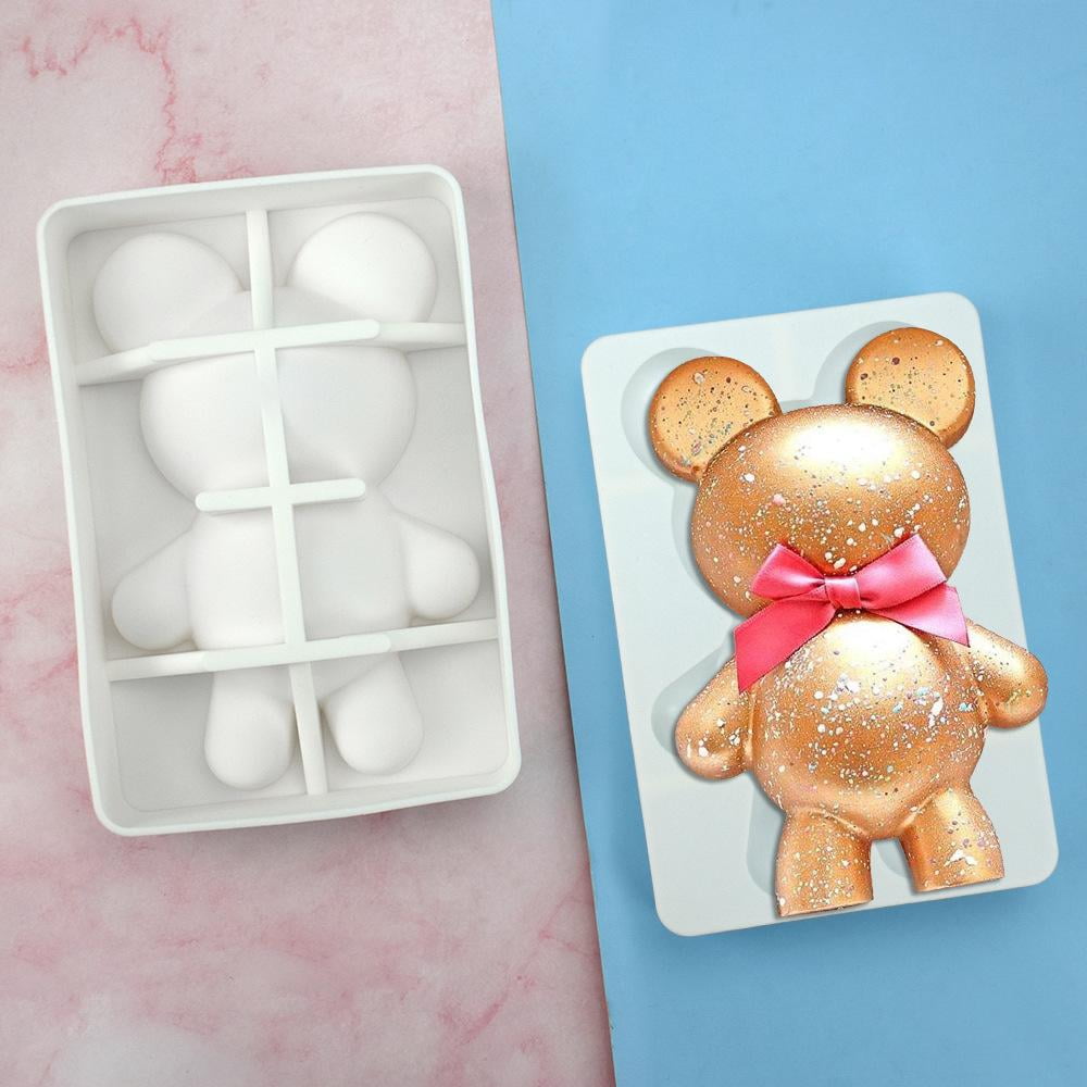 Silicone Mold Bear Shape Ice Cube Maker Chocolate Cake Mould Candy Dou –  NewHomeFusion