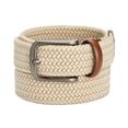 thumbnail image 1 of Perry Ellis Cinturón Tejido Webbed para Hombre, Beige, 38-40, 1 of 1