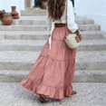 thumbnail image 5 of Women's Tiered Maxi Skirt Summer Spring Fashion 2026 High Waisted Long Flowy Casual Boho Beach Vacation Clothes, 5 of 6