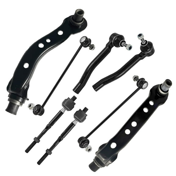Detroit Axle - Front Upper Control Arms   Sway Bar   Outer & Inner Tie Rods Replacement for 2013-2019 Nissan Sentra NV200 - 8pc Set