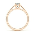 thumbnail image 2 of ANGARA Natural 0.5 Ct. Diamond Solitaire Ring in 14K Rose Gold for Women (Ring Size: 11.5), 2 of 11
