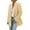 Beige Yellow, variant on Women's Winter Corduroy Blazers Jackets Dressy Casual Ribbed Long Sleeve Lapel Fashion Work Business Outerwear