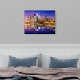 thumbnail image 2 of Philadelphia Wall Art Schuylkill River Wall Decor for Living Room USA City Night Skyline Photo Prints Canvas Modern Skyscraper Panoramic Picture Cityscape Artwork Bedroom Office Home Decoration 12x16", 2 of 6