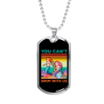 thumbnail image 1 of Camper Collier Nager avec Nous Collier en Acier Inoxydable Ou 18k or Chien Tag 24" Chaîne, 1 of 8