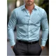 thumbnail image 1 of Camisa de solapa con estampado 3D de línea negra de gran venta para hombres, ropa casual lujosa de moda de alta calidad para hombres en la calle, 1 of 6