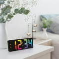 thumbnail image 4 of Equity 2 inch Gradient Digital Black Alarm Clock with Indoor Temperature, 617-386, 4 of 7
