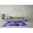 thumbnail image 3 of Ahgly Company Indoor Square Abstract Blue Modern Area Rugs, 8' Square, 3 of 4