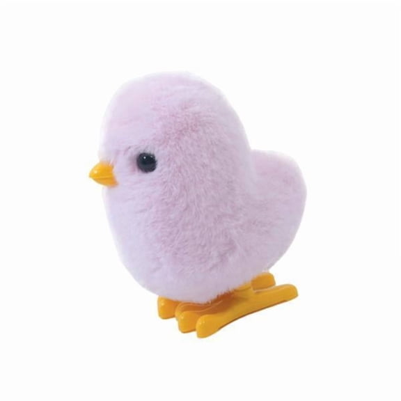 jeetily 2xChick Plush Wind up Toy Realistic Novelty for Birthday Gifts Basket Stuffers Pink 31g 2 Pcs