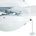 thumbnail image 2 of Prominence Home Bolivar 52" White Ceiling Fan with 5 Blades, Integrated LED Light Kit, Pull Chains & Reverse Airflow, 2 of 7