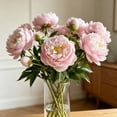 thumbnail image 5 of Artificial Peony Flowers 6 Colors Faux Silk Stems Buds Wedding Home Vase Floral Arrangement Centerpiece Decor, 5 of 6