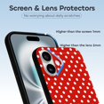 thumbnail image 3 of Funda de TPU con lunares para iPhone 16 Plus: ultrafina, a prueba de golpes, antiamarilleo, resistente a arañazos, compatible con carga inalámbrica, agarre mejorado, estilo negro., 3 of 7