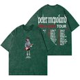 thumbnail image 1 of Peter McPoland Big Lucky Tour Vintage Wash camisetas mujeres hombres moda algodón manga corta Camiseta,6,M, 1 of 5