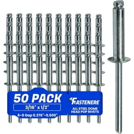 Long Pop Rivets BLACK POP RIVETS EXTRA LARGE FLANGE DOME HEAD ALUMINIUM ...