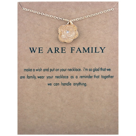 Pompotops Flower Pendant Necklace Personalized Simplicity Flower Clavicle Chain Necklace Holiday Birthday Anniversary Jewelry Gift for Women