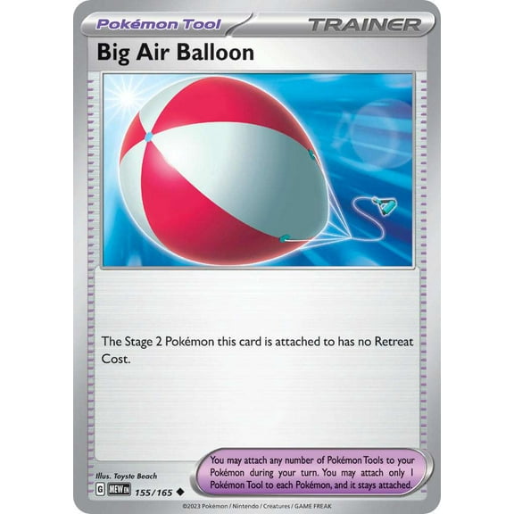 Scarlet & Violet 151 Big Air Balloon Pokemon Tool #155
