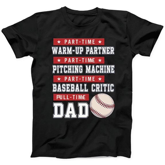 Men’s Baseball Dad T-Shirt Cool Graphic Tee Gift for Father’s Day 2026, Gift Shirt Keepsake Style 9