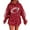 Red-10, variant on Fshinging Football Hoodie Sweatshirt For Women Long Sleeve Sequin Letter Print Oversize Pullover Tops Sunday Game Day Clothes