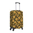 thumbnail image 3 of Daiia Vintage Plaid Sunflower Luggage Cover, Thickened Washable Travel Luggage Covers, Elastic Unique Baggage Covers for 18-20 inch Luggage-Medium, 3 of 9
