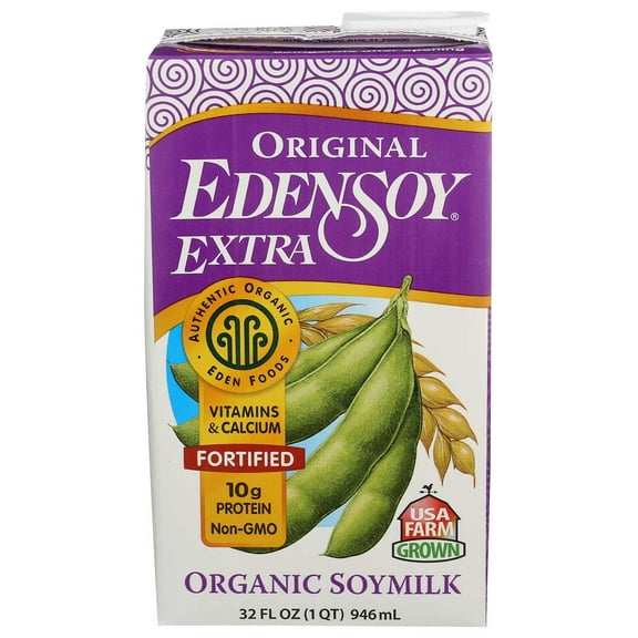 Eden Foods Organic Eden Soy Extra Original Beverage, 32 Ounce Each -- 12 Per Case.