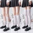 thumbnail image 2 of Baby Socks Stockings Calf Summer Thin Style Over The Knee Cute High Tube Socks White, 2 of 4