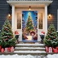 thumbnail image 6 of Christmas Door Cover - Polyester Door Decor for Front Doors, Indoor Doors and Walls - Durable, Reusable Holiday Festival Decoration with Easy Hanging Rope, 6 of 6