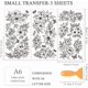 thumbnail image 2 of Juego de 3 pegatinas de flores para muebles y manualidades, 15 x 30 cm, color blanco y negro, con 1 raspador., 2 of 9