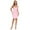 Pink, variant on BEAUKEY Women's Sexy Bandage Dress Spaghetti Strap Belt Sashes V Neck Club Vestidos Bodycon Pink XS