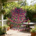 thumbnail image 1 of Artificial Morning Glory Wall Hanging Garland Set, 2 Pack Rattan Trailing Vines, Synthetic Outdoor Decor, Multi-Color, 77 x 20 x 20 cm, 1 of 6