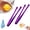 Purple, variant on 2PCS Egg Chalaza Removal Tool, Stainless Steel Egg Yolk Tongs Separator, 6-Inch Multipurpose Egg Tweezers Kitchen Gadget for Professional Chefs and Bakers (Rose Gold+Gold)
