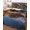 Terracotta, Blue, Sand, variant on Twin XL Quilt Bedding Set, Mountains Reversible Summer Quilt 3 Pieces, Nature Red Stone Sky Blue Landscape Lightweight Bedspreads Coverlets with 2 Pillow Shams for All Seasons