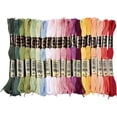 thumbnail image 1 of Variegated Embroidery Floss Cross Stitch Threads Colorful Polyester 6 Strands Rainbow Color Friendship Bracelet String Thread for Jewelry Making Bracelet Knitting Stitching DIY Craft Supply, 1 of 5