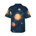thumbnail image 3 of Daiia Solar System And Planets Hawaiian Shirt for Men Gentle Cotton Regular Short Sleeve Casual-3X-Large, 3 of 9